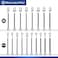 MichaelPro 18Piece 38 Drive Long Hex Bit Socket Set SAE Metric 18 38 310 mm 6Inch Length for Deep Reach High Torque Resistant CRV and S2 Steel Storage Case Included MP012020