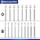 MichaelPro 18Piece 38 Drive Long Hex Bit Socket Set SAE Metric 18 38 310 mm 6Inch Length for Deep Reach High Torque Resistant CRV and S2 Steel Storage Case Included MP012020