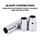 MIXPOWER 4PCS 14 38 Drive 10mm DeepShallow Socket Set 6 Point CrV Steel Mirror Finish