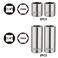 MIXPOWER 4PCS 14Drive 15mm DeepShallow Socket 6 Point CrV Steel 15mm