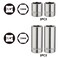 MIXPOWER 4PCS 14Drive 15mm DeepShallow Socket 6 Point CrV Steel 15mm