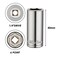 MIXPOWER 4PCS 14Drive 15mm DeepShallow Socket 6 Point CrV Steel 15mm