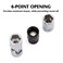 MIXPOWER 5PCS 14 Drive 6 Point Single Size 10mm Socket Set 10mm Socket Set Magnetic Socket Universal Joint Deep Standard Socket