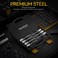 Renekton 38 Drive Extra Long Allen Hex Bit Socket Set SAE 18mm to 38mm S2 and CrV Steel 7 Piece