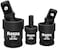 Resze 3PCS Universal Joint Swivel Socket Adapter Set 14 38 12 360 Rotating ChromePlated Steel Universal Fit AntiSlip Design HeavyDuty Automotive DIY Mechanics Tool Kit