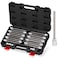 RIMKOLO 38 Inch Drive Long Ball End Hex Bit Socket Set20Piece SAE Metric Allen Socket Set 3mm to 10mm 1838 Inch S2 Steel Bits