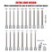 RIMKOLO 38 Inch Drive Long Ball End Hex Bit Socket Set20Piece SAE Metric Allen Socket Set 3mm to 10mm 1838 Inch S2 Steel Bits