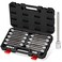 RIMKOLO 38 Inch Drive Long Ball End Hex Bit Socket Set20Piece SAE Metric Allen Socket Set 3mm to 10mm 1838 Inch S2 Steel Bits