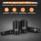 Trivd Frol SAE Impact Socket Set 12 Drive 19pc Deep Socket Set 38 to 112 CrV Steel Double Lock Case