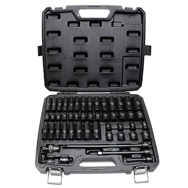 TIGHTSPOT 38 Drive 50pc Impact Socket PRO SET our Most Popular Set Ever with SAE Metric from 516 Inch 34 Inch 8mm19mm 21mm 22mm StandardDeep Sockets Extension Bars Adapters More
