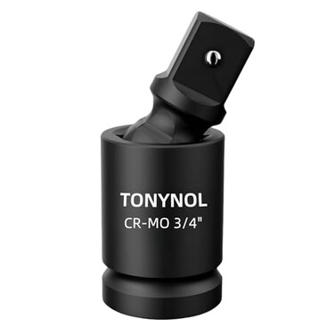 TONYNOL Universal Joint Swivel Socket Adapter 34 DriversUJoint Drive CRMO Impact Grad Wobble Socket Wrench Set