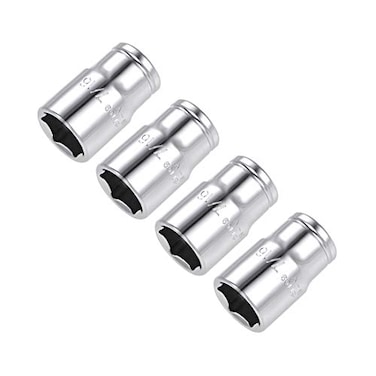 uxcell 4 Pcs 14inch Drive 716inch 6Point Shallow Socket CrV