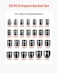 VEVOR 12 Drive Impact Socket Set 26Piece Metric 1036mm Sizes Standard Socket Set CRV Material for High Durability Impact Wrench