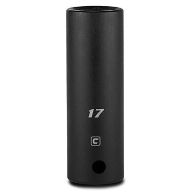 Capri Tools Deep Impact Socket 12Inch Drive 6Point Metric 17 mm