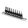 MIXPOWER 9 Pieces 14 Drive Torx Bit Socket Set TamperProof Torx Bit Sockets CRV Sockets S2 Steel Bits TT10 TT50