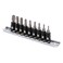 MIXPOWER 9 Pieces 14 Drive Torx Bit Socket Set TamperProof Torx Bit Sockets CRV Sockets S2 Steel Bits TT10 TT50