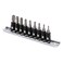 MIXPOWER 9 Pieces 14 Drive Torx Bit Socket Set TamperProof Torx Bit Sockets CRV Sockets S2 Steel Bits TT10 TT50