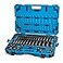 Capri Tools 12Inch Drive Deep Impact Socket Set with Adapters and Extensions Chrome Molybdenum Master Set Metric and SAE Manganese Phosphate 63Piece