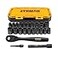 DEWALT Impact Socket Set with Ratchet MetricSAE 12 Drive 23Piece Set with Case DWMT74739
