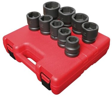 Sunex Tools SUNEX TOOLS 5699 9 Piece 1 Drive Standard SAE Jumbo Impact Socket Set