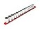 TEKTON 12 Inch Drive Shallow 12Point Socket Set with Rail 15Piece 1024 mm SHD92104