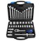pgroup 12 Inch Drive Metric Socket Set 832mm Combination Wrench Set 819mm 37pcs Mechanic Tool Set for Auto and Bike Repair