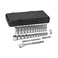 GEARWRENCH 30 Piece 38 Drive 6 Pt Standard and Deep Socket Set SAE 80569