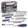 WORKPRO 70Piece 14 Drive Socket Set with QuickRelease Ratchet Metric and SAE for Auto Repairing Household W003068A