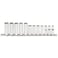 STANLEY Stanley Proto J52205 12 Piece 6 Point 38 Drive Metric Deep Socket Set