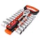 Egofine 20pcs 12 Inch Ratchet Socket Wrench Set Drive Socket Set with 18 Sockets 822mm24mm27mm30mm sockets and 2 Way Quick Released Ratchet Handle and Extension Bar