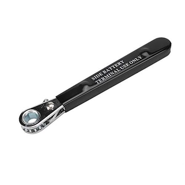 Acouto Side Terminal Wrench Side Battery Wrench 516 Insulated Side Terminal Battery Ratchet Wrench Auto Repair Tool with Ergonomic Handle