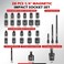 AKM TOOL 14 Inch Drive Magnetic Impact Socket Set 28Piece SAEMetric 14 Inch916 Inch 5mm15mm 6 Point CrMo Square Drive with Impact Socket Adapter Universal Joint Extension