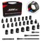 AKM TOOL 14 Inch Drive Magnetic Impact Socket Set 28Piece SAEMetric 14 Inch916 Inch 5mm15mm 6 Point CrMo Square Drive with Impact Socket Adapter Universal Joint Extension