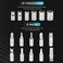 DURATECH 56Piece 14 Mini Ratchet Wrench and Screwdriver Bit Set 2in1 72Tooth and 60Tooth with Bit Socket Set Storage Cases Included