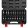 MIXPOWER 25 Pieces 12Inch Drive Deep Impact Socket Set CRV MetricSAE Includes 12mm to 24mm 38Inch to 1Inch 3 5 Extension bars 1214 Adapter