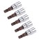 uxcell 5pcs 14 Drive x T30 Torx Bit Socket S2 Steel Bits CRV Sockets 38mm Length Use with Ratchet Wrench Slide Bar Extension Rod