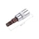 uxcell 5pcs 14 Drive x T30 Torx Bit Socket S2 Steel Bits CRV Sockets 38mm Length Use with Ratchet Wrench Slide Bar Extension Rod