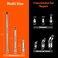 ValueMax VALUEMAX 9 PCS Socket Accessory Set Includes 38 Drive Extension Bar Set 14 38 12 Drive Universal Joints and Adapters Chrome Vanadium Steel with Mirror Finish Chrome Plated
