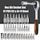 YWHWLX 46 Pieces 14 in Drive Ratchet Socket Wrench Set with QuickRelease RatchetIncludes Metric Bit Sockets and Extension Bar for Car Repair and Home Maintenance