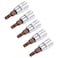 uxcell 5pcs 14 Drive x T25 Torx Bit Socket S2 Steel Bits CRV Sockets 38mm Length Use with Ratchet Wrench Slide Bar Extension Rod