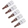 uxcell 5pcs 14 Drive x T25 Torx Bit Socket S2 Steel Bits CRV Sockets 38mm Length Use with Ratchet Wrench Slide Bar Extension Rod