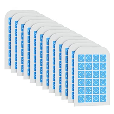 TIENBE 12 Pack Magnetism Glue Cards Indoor Plugin Fly Trap Refill Pack for Indoor Fly Trap
