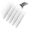 REMIAWY Bird Spikes for Pigeons Small Birds Cat 15 Feet Bird Spikes Stainless Steel Bird Deterrent Spikes 14 Strips