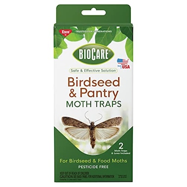 Enoz BioCare Birdseed Pantry Moth Traps Attracts and Kills Birdseed Pantry Moths NonToxic Pack of 2