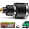 Qualirey 1 Pack Pest Control Exhaust Pipe Attachment Transport Exhaust from Car to Underground for Killing Outdoor Rodents Such as Moles Gophers FIT for Pipe in 224335 Diameter Black