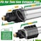 Qualirey 1 Pack Pest Control Exhaust Pipe Attachment Transport Exhaust from Car to Underground for Killing Outdoor Rodents Such as Moles Gophers FIT for Pipe in 224335 Diameter Black