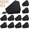 Qualirey 12 Pcs Mice Station with Key Triangle Mouse Station Lockable Reusable Bait Box Enclosed Design for Indoor and Outdoor Use Suitable for Small Mice Black
