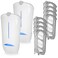 SHAPON Flying Insect Trap Indoor Use Fruit Bug Fly Catcher Plug in with UV Light Fly Trap Safe Mosquito Killer for Home Use with Refills 2 Plugin Bases 8 Cartridges