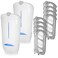 SHAPON Flying Insect Trap Indoor Use Fruit Bug Fly Catcher Plug in with UV Light Fly Trap Safe Mosquito Killer for Home Use with Refills 2 Plugin Bases 8 Cartridges