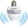 eSenlite Smart Radar Motion Sensor Light Socket Adapter E26E27 Screwin AddOn DusktoDawn Invisible Radar Through GlassWall Works with LED CFL Incandescent Bulbs 1Pack